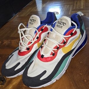 Nike Air Max 270 React Multicolor Sneakers Size 11